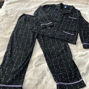 Soft Black and Purple Comfortable Pajama Set